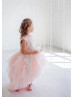 Blush Pink Tulle Flower Girl Dress Photoshoot Dress